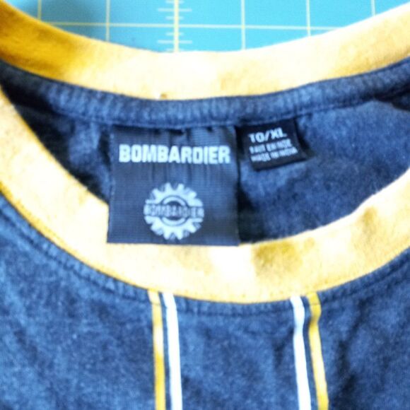 Snowmobile Ski-doo Mens TG/XL Short Sleeve Gray/Yellow T-shirt Snow Sports - Picture 7 of 9